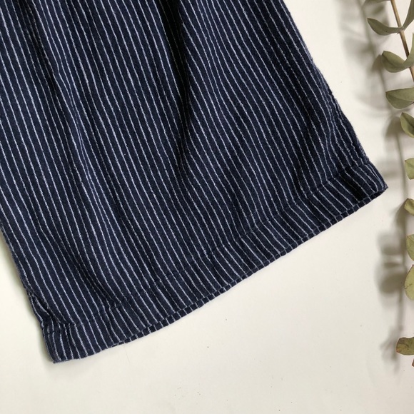 Gap Wide Leg Cropped Tie Waist Striped Pants✨ - Picture 5 of 6
